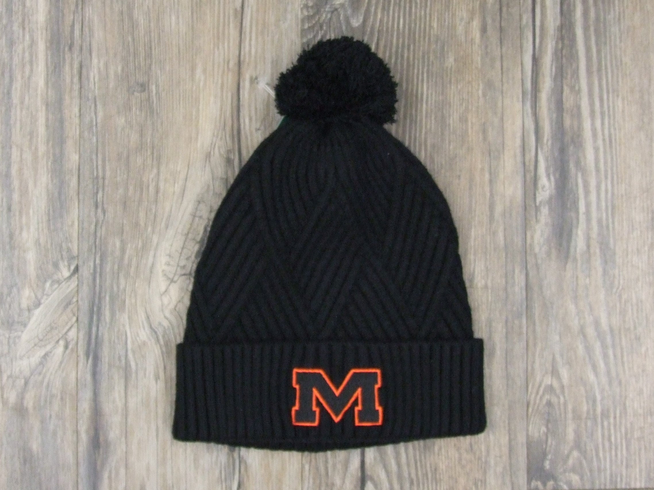 Knit Hat-Legacy Patterned Black | McDonogh School Store