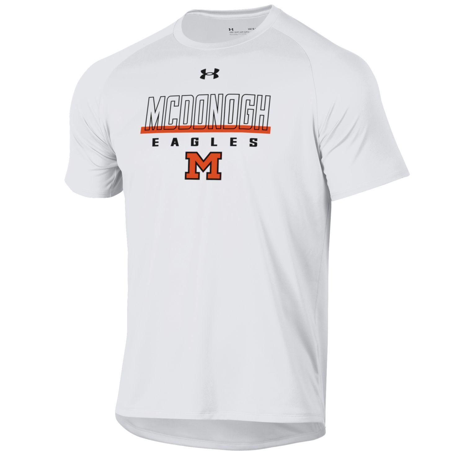 UA S19 Tech Tee-White | McDonogh School Store