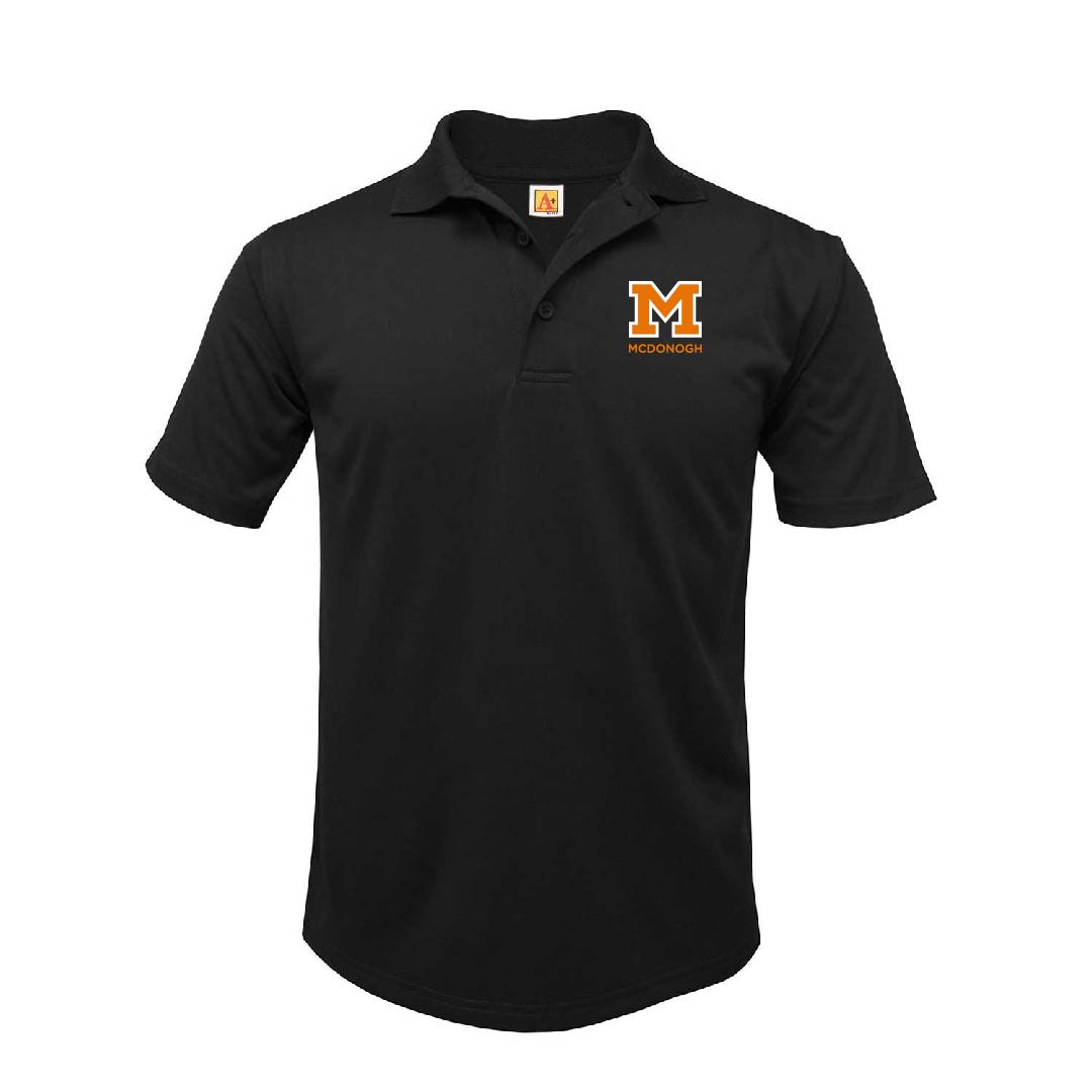 unisex-short-sleeve-performance-polo-black-mcdonogh-school-store