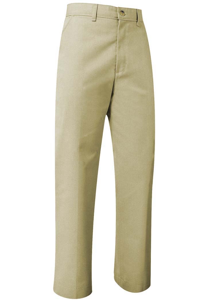 Mid Blue stretch flat-front Cigarette Pants | Sumissura